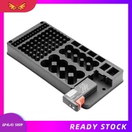 [ap4l43.] Battery Storage Box Organizer Holder with Digital Display and Tester for Battery Level Che