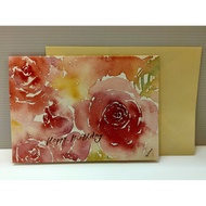 APPLE Flower Series Birthday Card-No.1 Work Ab0137A (Illustration/Printing/Gift/Greeting Card/Birthd