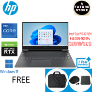 HP Victus 16-D1170TX 16.1" FHD 144Hz Gaming Laptop Mica Silver ( I7-12700H, 8GB, 512GB SSD, RTX3060 6GB, W11 )