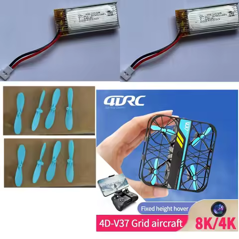 4DRC V37 Mini Drone Battery 4D-V37 RC Drone Spare Parts 3.7V 400mAh Battery/Propeller 4DRC V37 Pro D