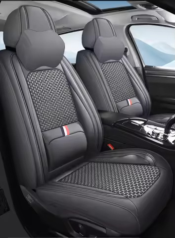 1 PCS Driver PU Leather ICE SILK Car Seat Covers For Jetour T2 BMW X3 E83 W212 W203 Peugeot 308 Seat