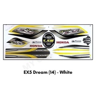 HONDA EX5 Dream Body Cover Set Stripe Sticker - Red / Black / White / Green / Blue / Gold Sticker Mo