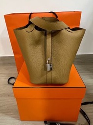 Hermes Picotin 18 biscuit 4B 餅乾色 全新full set