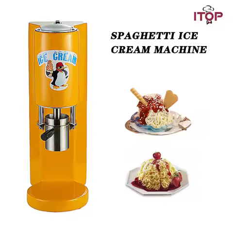 ITOP Electric Spaghetti Ice Cream Machine 4 Types Ice Cream Noodle Forming Machine Ice Cream Makers