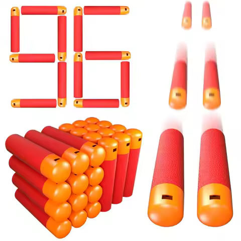 36PCS Mega Dart Refill Pack 9.5cm Compatible with Nerf Mega Guns Universal Mega Pack Refill Bullets 