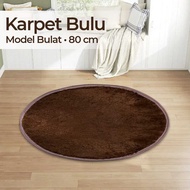 Anti-Slip Round Carpet 80 Cm Diameter Round Carpet/ AESTETIK