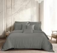 [ราคาโปร] Akemi ผ้าปูที่นอน 6ฟุต 3 ชิ้น Tencel รุ่น Earnest Dobby 1200 เส้นด้าย