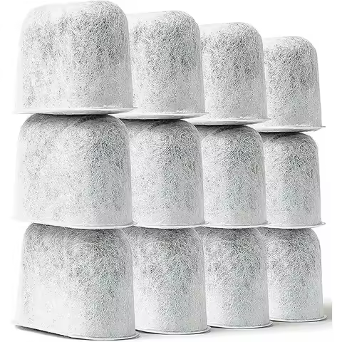 Cuisinart Compatible 12-Pack Replacement Charcoal Water Filters for Coffee Makers - Fits all Cuisina
