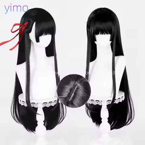 Narr uuco Senki CHISA Cosplay Costume Game Wuthering Waves Women Black JK Halloween Wig