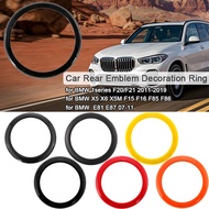 Rear Emblem Decoarive Ring Badge Ring cover Logo Frame for BMW 1 Series F20 F21 2011-2019 X5 X6 E81 