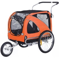 Foldable Three-Wheeled Pet Bicycle Trailer，Pet trolley
