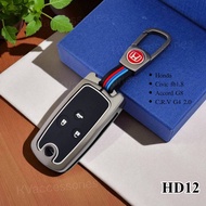 Car Key Case Honda Civic fb1.8 Accord G8 C.R.V G4 2.0 Metal Cover + Silicone