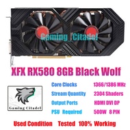 XFX AMD Radeon Rx570/RX580/Rx590/Rx5600xt 8GB 2304SP GDDR5 PCI-E Graphics Video Card Black Wolf Edit