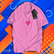 Heart T-shirt - W2T715- HoCha89 4C Cotton fabric with collar strap, HIGH QUALITY product (Real image