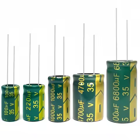 20pcs High Frequency Electrolytic Capacitor 35V 10 UF 100UF 220UF 330UF 470UF 680UF 1000UF 2200UF 33