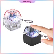 Star 1PC 1-Key LED Light Keyboard Clicks Toy Keycap Tester For Stress Relief Keychain