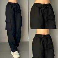 Quần Joged Túi Hộp Cá Tính Thể Thao Cho Nữ Chất KaKi Mềm Mại ANRI