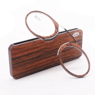 Mini Reading Glasses Women Nose Clip Glasses Men Portable Stainless Steel Retro Ultra Light Presbyop
