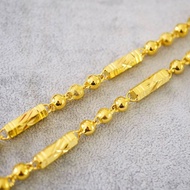 Vietnam Sand Gold Necklace Simulation Gold Necklace Long-lasting Domineering Sand-proof Gold Necklace Volume 24.5.10