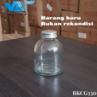 BKCG330 330ml fat round glass bottle beautiful 330ml glass bottle/