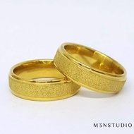 cincin emas titanium / cincin emas / cincin pria / cincin wanita - 8 hitam