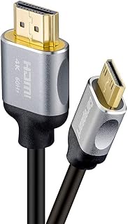 Corepearl Flexible and Durable Mini HDMI Cable (Mini HDMI to HDMI) Supports Ethernet 3D 4K HDR and ARC (4K@60Hz 18Gbps) - 6 Feet idea for Your Camcorders Cameras or Game Consoles to Your HDTV