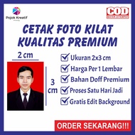 Cetak Afdruk Afdrek Backdrop Pas Foto Photo Poto Studio Ukuran 2x3 3x4 4x6cm Proses Kilat Cepat Doff