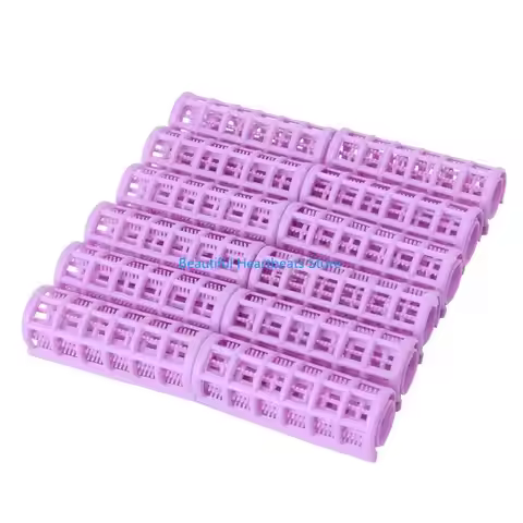 F1FF 12PCS DIY Hair Salon Curlers Rollers Tool Soft Small Hairdressing Tools New