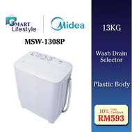 MIDEA Semi Auto Washing Machine (13KG) MSW-1308P / (15KG) MT100W150 / Morgan (12KG) MWM-1312SA