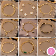 C3S Titanium Steel Bracelet Women Ins Fashion Ornament Anti-Allergy Imitation Faded Bracelet Summer 