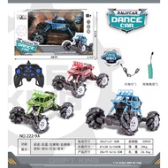 Mainan Anak Mobil RC Dance Car Ban Futuristik Monster Truck Remote Control 360 4WD Jumbo Lampu Headl