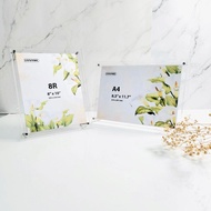 Centre 2 Layer Acrylic Frames with Stand | Portrait and Landscape Orientation | 8R/S8R/A4