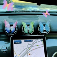 【Popular choice】 New Creative Dynamic Butterfly Car Air Outlet Perfume Clip Auto Center Console Deco