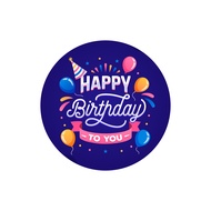 [100pcs] Happy Birthday Sticker Seal Label Party Sticker Door gift Stationery Birthday Gift Happy Bi