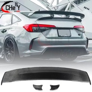 Honda Civic Type R GT Thai Version Genuine Carbon Fiber Large Rear Wing Modification Punching Instal