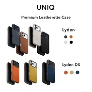 UNIQ Lyden/Lyden DS MagClick Premium Leatherette Case for 17 / Air / 17 Pro / 17 Pro Max