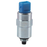 Myhome-sg 12V Fuel Shutdown Shutoff Solenoid 716‑30255 Replacement for JCB 3CX 4CX Backhoe Loader