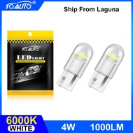 2PCS T10 COB LED Car Bulb White Blue Yellow Auto License Plate Light Clearance Lights Instrument T10