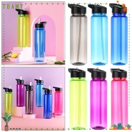 TEAMY 750ml Water Bottles Sport Portable Gym Food Degree Plastic