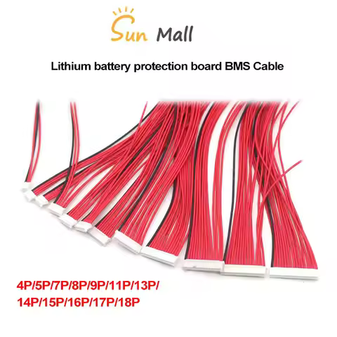 3S~17S BMS Balance Cable Lithium Battery Protection Board Connection Wire PIN 4P 5P 7P 8P 9P 11P 14P