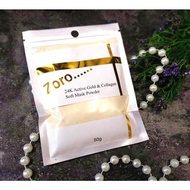 Zoro 24k活性金和胶原蛋白软面膜粉50g 24K Active Gold &amp; Collagen Soft Mask Powder 50g by Zoro