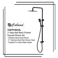 Cabana CSS7914SS-BL 2 Ways Stainless Steel Matt Black Finished Exposed Shower set