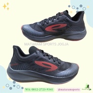 Sepatu Running/Lari Nineten 910 Haze 1.5 Hitam/Abu/Merah Original 