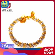 Cop 916 Emas Bangkok Emas Korea GM Mall Kid Bracelet - Gelang Tangan Budak Biji Sawi Mix Gold Plated (EK-2229-6)