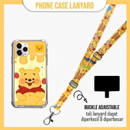 GANTUNGAN [SOFTCASE Set] Winnie The Pooh Case Strap Lanyard Mobile Hanger a15 a16 a54 a74 a76 a96 a5