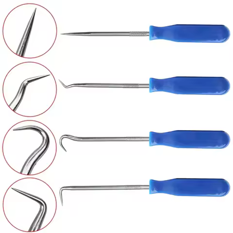 4Pcs Oil Seal Screwdrivers Set Car Auto Vehicle Pick Hooks For Garages General-Plumbers Mechanics Wo