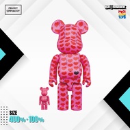 BE@RBRICK 4 +1 HIDE (x JAPAN) x AMPLIFIER : Pink Heart [New]