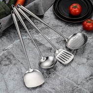 Cooking Utensils Set Stainless Steel - Set of 4 Heat-Resistant Wok Tools - Wok Spatula, Soup