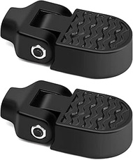 TOBWOLF 1 Pair Mini Bike Rear Pedals, 3.1x1.6 in / 8x4cm Aluminium Alloy Folding Bike Pegs, Non-Slip