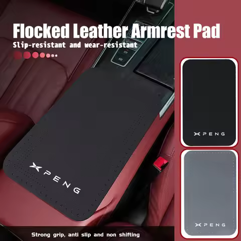 Car Armrest Box Pad Suede Center Console Cushion Mats Interior Accessories For Xiaopeng P5 P7 G9 G3 